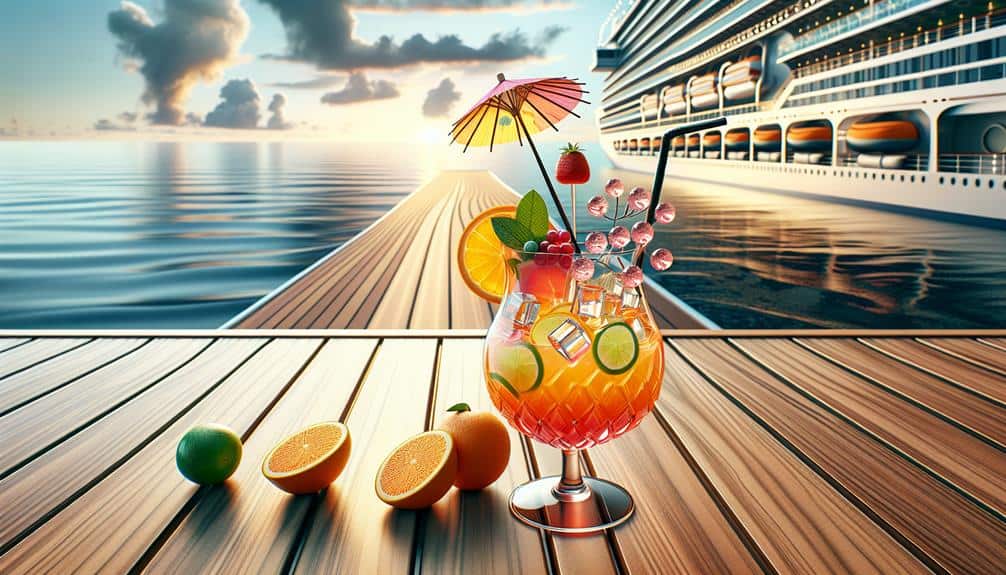 artistic cruise ship cocktails