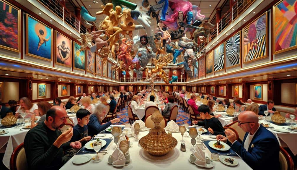 Artistic Dining At Sea