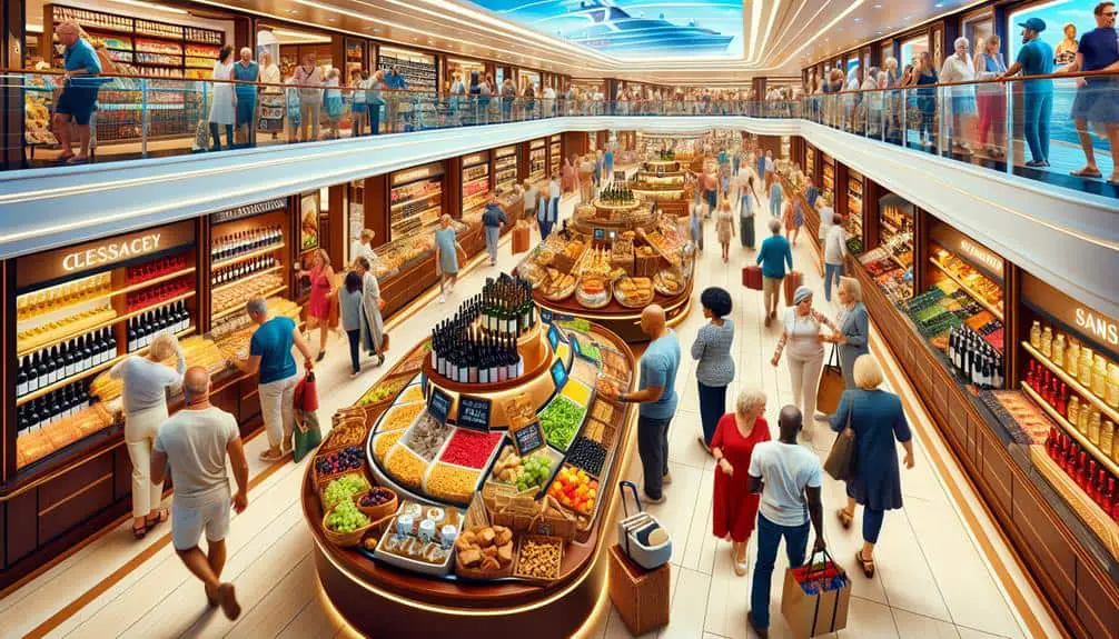 Cruise Onboard Food Shopping