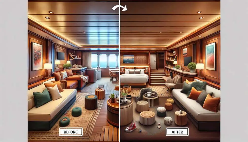 cruise ship cabin upgrades