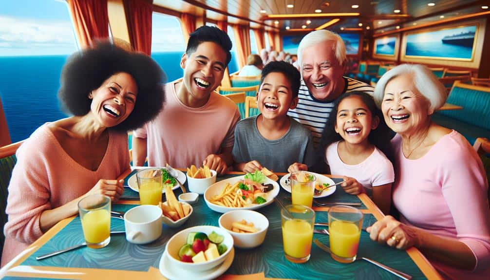 family friendly dining on cruises