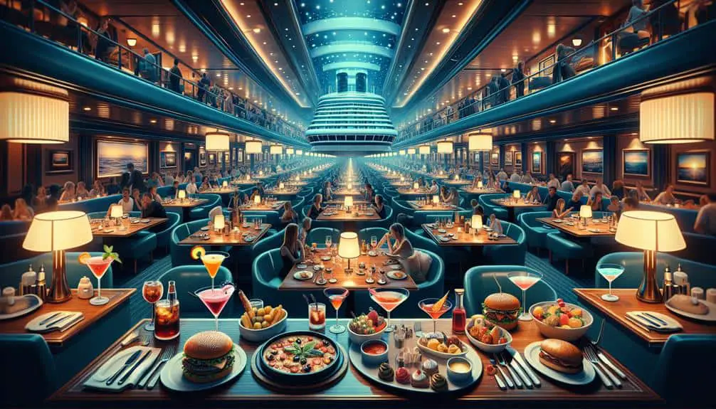 late night dining aboard ships