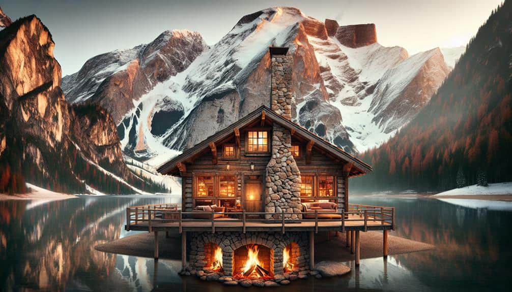 picturesque mountain cabins available