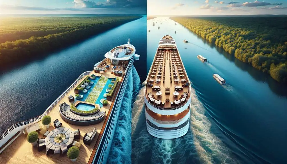 River Vs Ocean Cruises