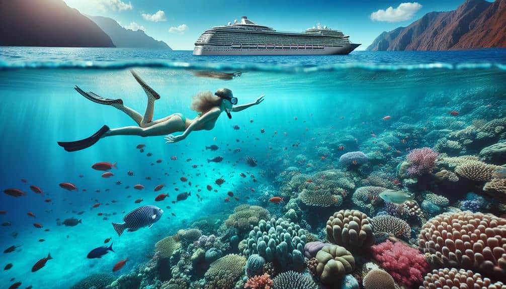 snorkeling on coral reefs